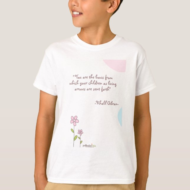 Kahlil Gibran Quote Kids Tees (Front)