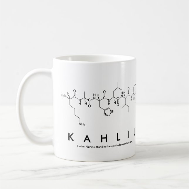 Kahlil peptide name mug (Left)