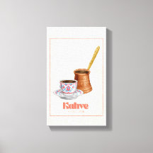 Kahve Turkish Coffee Fortune & Heritage Canvas Art