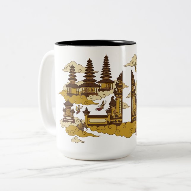 Kahyangan/Heaven Two-Tone Coffee Mug (Front Left)