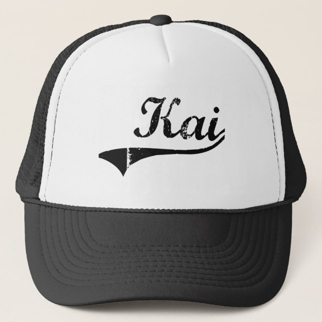 Kai Classic Style Name Trucker Hat (Front)
