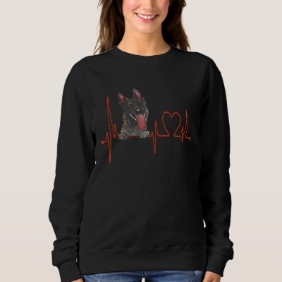 Kai ken Tora dog My Heartbeat EKG Dogs My Cardio Sweatshirt