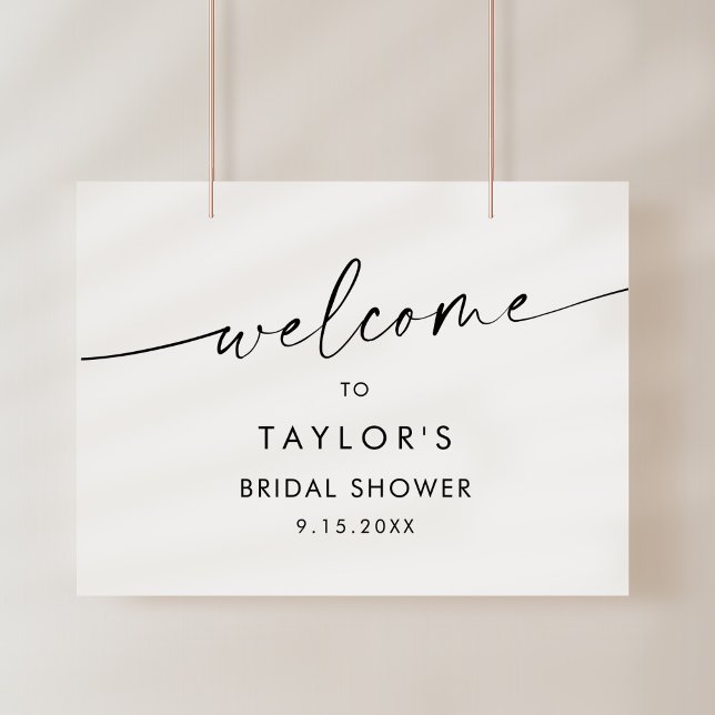 KAIA Minimalist Bridal Shower Welcome  Foam Board (Creator Uploaded)
