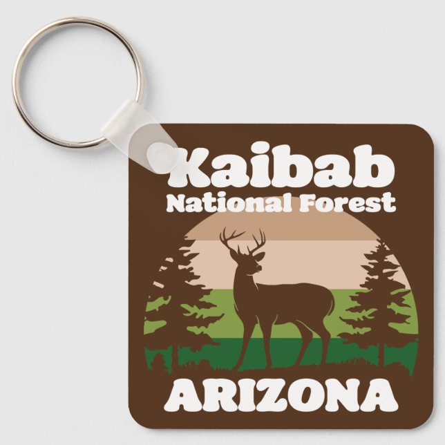 Kaibab National Forest Arizona Keychain (Front)