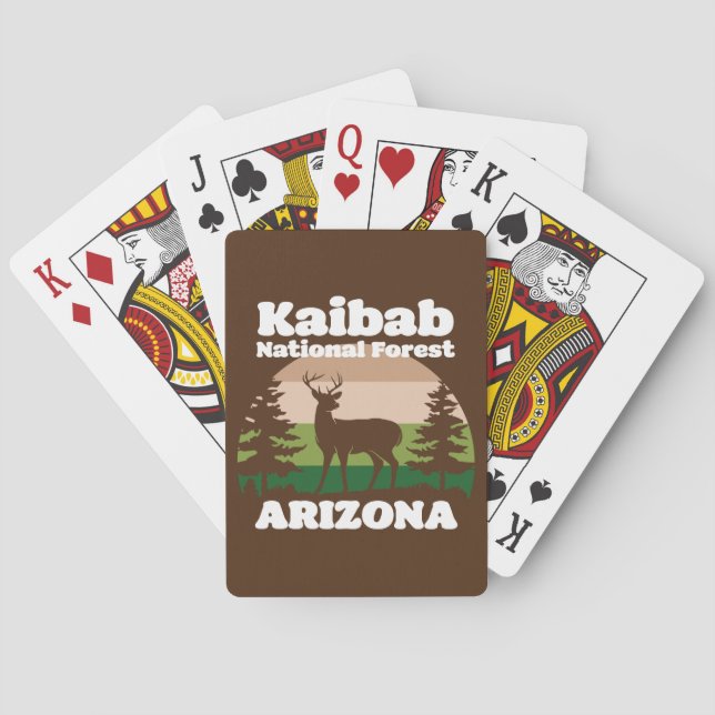 Kaibab National Forest Arizona Poker Cards (Back)