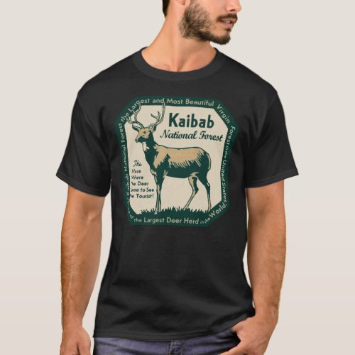 Kaibab National Forest Arizona Vintage Travel Deca T_Shirt