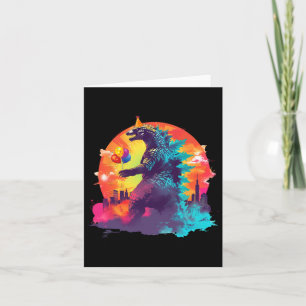 Kaiju Birthday Funny Boys Birthday Monster  Card