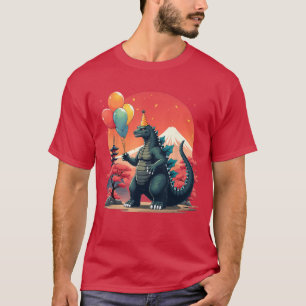 Kaiju Birthday Japan Monster Movie Bday Party girl T-Shirt
