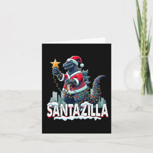 Kaiju Christmas Santazilla Japanese Monster Dinosa Card