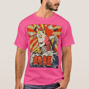Kaiju Koi Fish Nishikigoi Great Wave Off Kanagawa T-Shirt