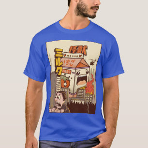 Kaiju Strawberry Milk Carton Japanese Monster Gift T-Shirt