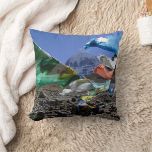 Kailash Mountain, Tibet, The Himalayas (pillow) Throw Pillow