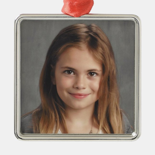 Kailey's 2016 metal ornament (Front)