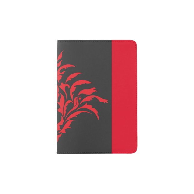 Kailin Gow's Go Girl Red Fleur Passport Cover (Front)