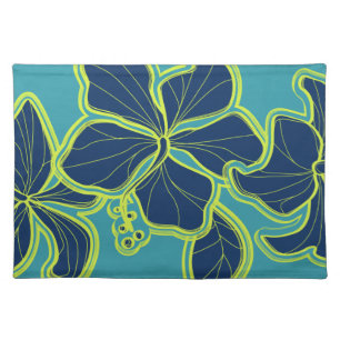 Kailua Hibiscus Hawaiian Dinner Placemats