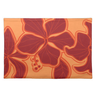 Kailua Hibiscus Hawaiian Dinner Placemats