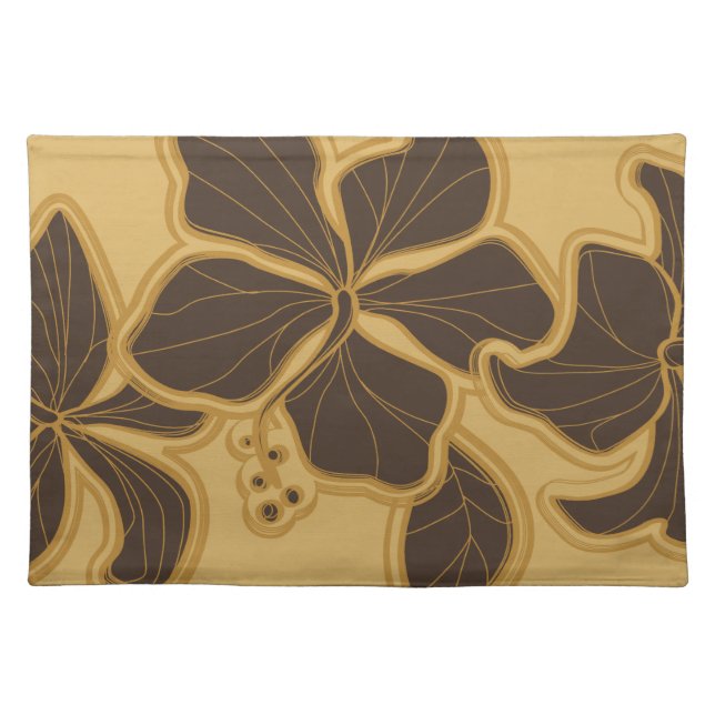 Kailua Hibiscus Hawaiian Dinner Placemats (Front)