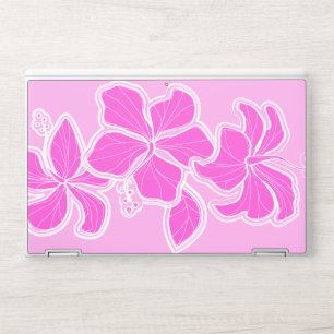 Kailua Hibiscus Hawaiian Floral Pink HP Laptop Skin