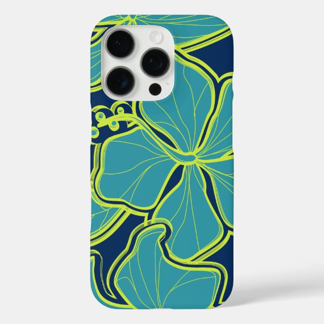 Kailua Hibiscus Hawaiian Oversized Floral Case-Mate iPhone Case (Back)