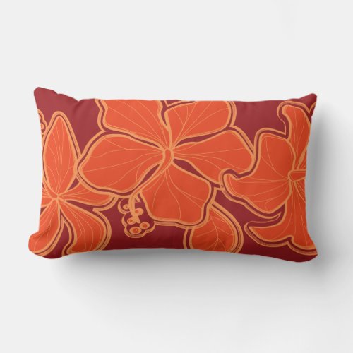 Kailua Hibiscus Hawaiian Reversible Lumbar Pillow