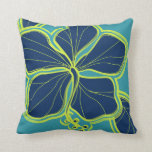 Kailua Hibiscus Hawaiian Reversible Square Pillow
