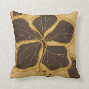 Kailua Hibiscus Hawaiian Reversible Square Pillow