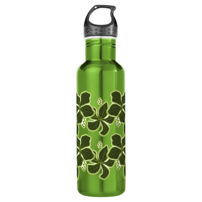 Kailua Hibiscus Hawaiian Stainless Steel Water Bottle (Front)