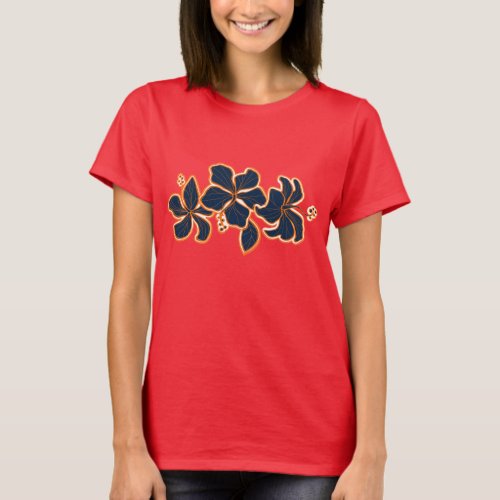 Kailua Hibiscus Ladies T_Shirt