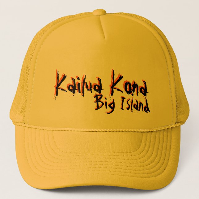 Kailua Kona Big Island hawaii yellow hat (Front)