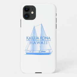 Kailua Kona Coastal Nautical Sailing Sailor iPhone 11 Case