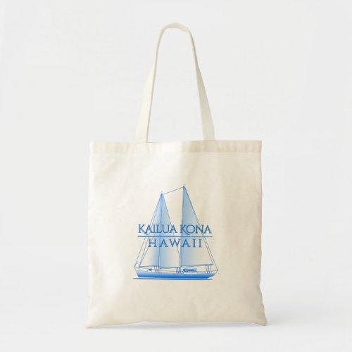 Kailua Kona Coastal Nautical Sailing Sailor Tote Bag