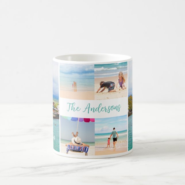 Kailua Kona Hawaii 4 Photo Family Trip Year Coffee Mug (Center)