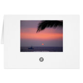Kailua-Kona, Hawaii, Sunset Card (Back Horizontal)