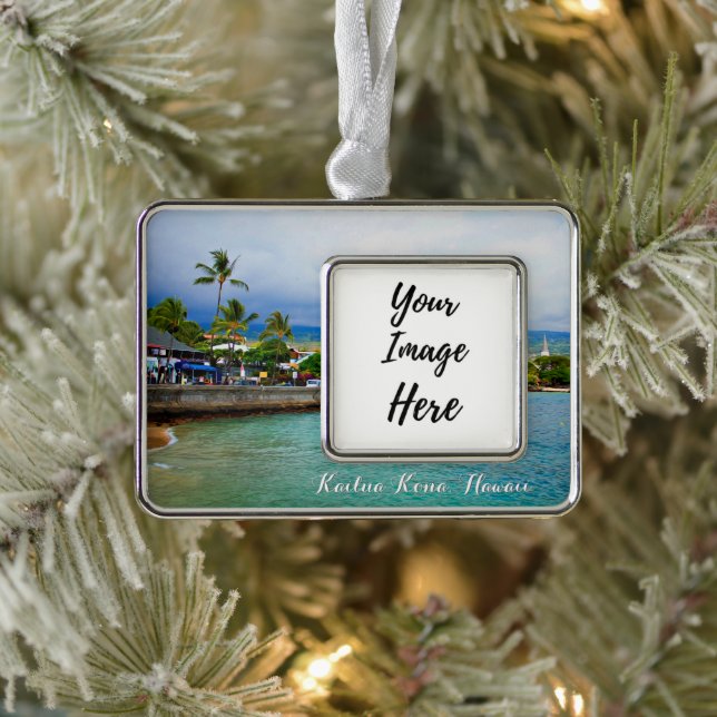 Kailua Kona Pier, Hawaii Island Photography Ornament (Tree)