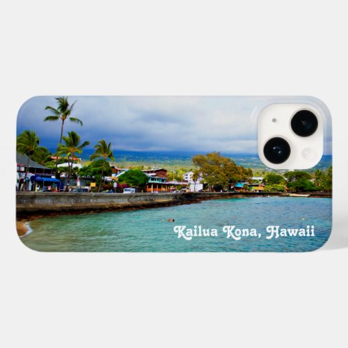 Kailua Kona Pier Hawaii Oil Paint Digital Art Case_Mate iPhone 14 Case