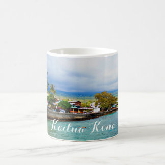 Kailua Kona Pier Hawaii Oil Paint Digital Art Coffee Mug