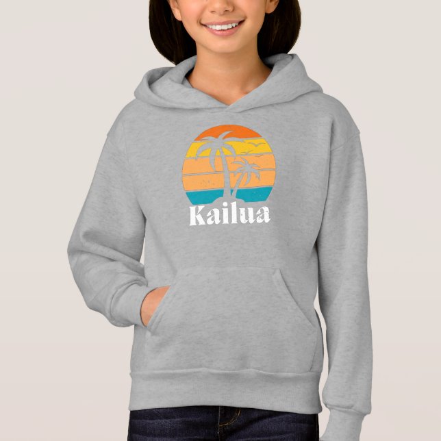 Kailua Retro Vintage  Hoodie (Front)