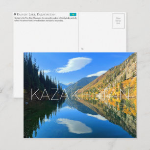 Kaindy Lake, Kazakhstan Travel Postcard
