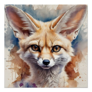 Kairo the Fennec Fox Art Poster