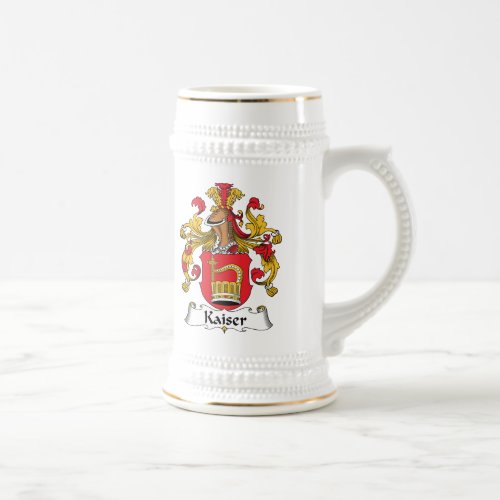 Kaiser Family Crest Beer Stein