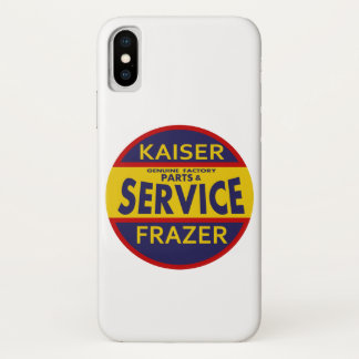 Kaiser Frazer service vintage sign blue version. iPhone X Case