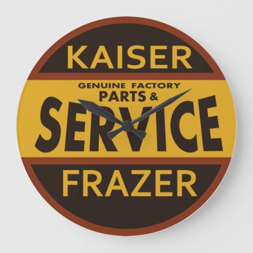 Kaiser Frazer Service vintage sign Large Clock