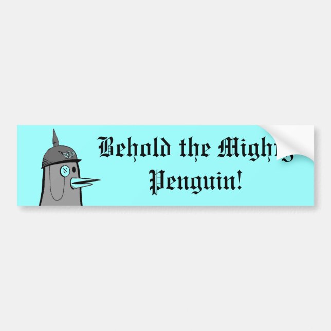 Kaiser Penguin Bumper Sticker (Front)