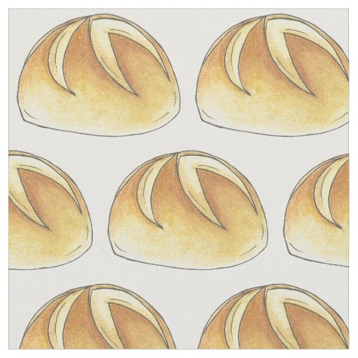 Kaiser Roll Bread Baking Boulangerie Breadmaking Fabric