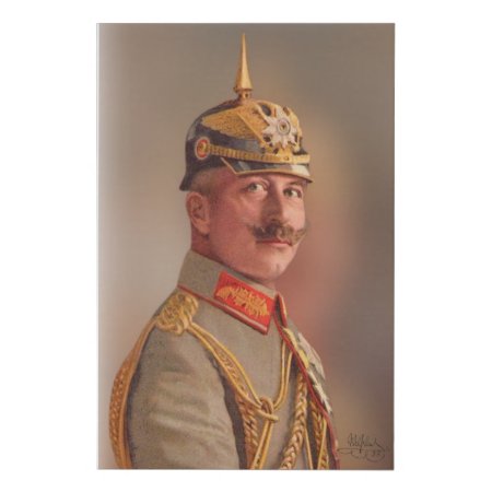 Kaiser Wilhelm Ii, Emperor Of Germany Faux Canvas Print