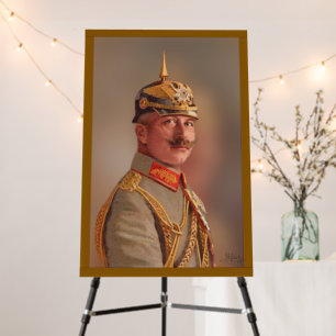 Kaiser Wilhelm II, Emperor of Germany w/signature Foam Board