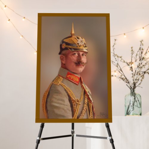 Kaiser Wilhelm II Emperor of Germany wsignature  Foam Board