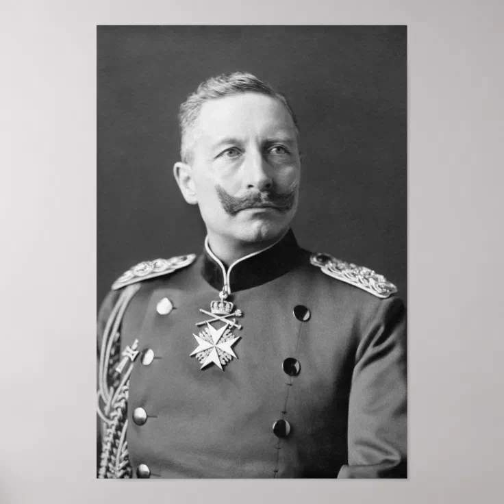 Kaiser Wilhelm II Portrait - 1902 Poster | Zazzle