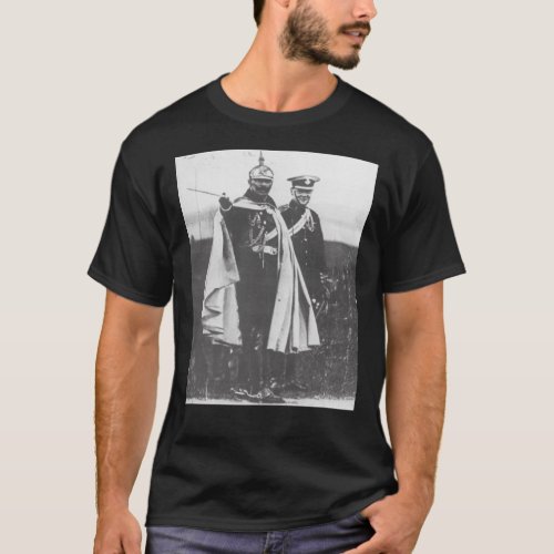 Kaiser Wilhelm II with a young Winston Churchill C T_Shirt