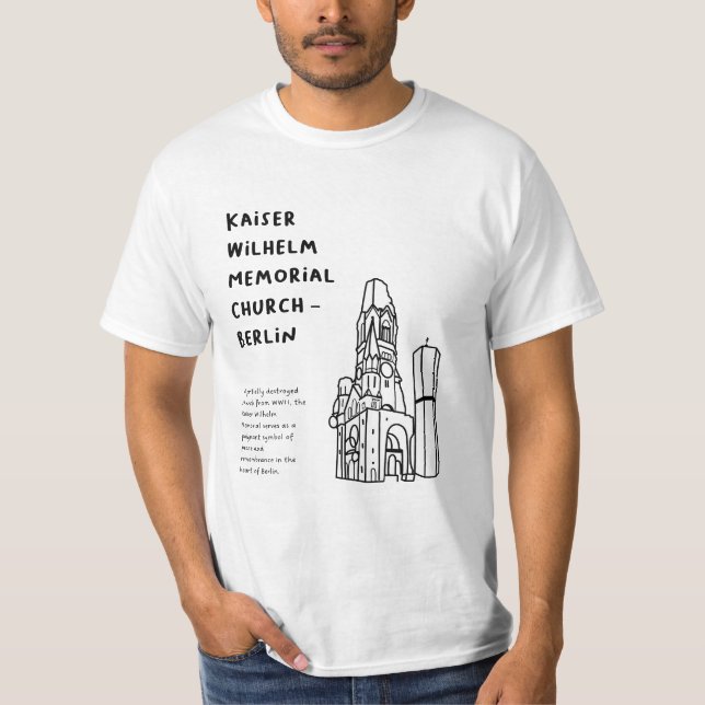 "Kaiser Wilhelm Memorial Church, Berlin" T-Shirt (Front)